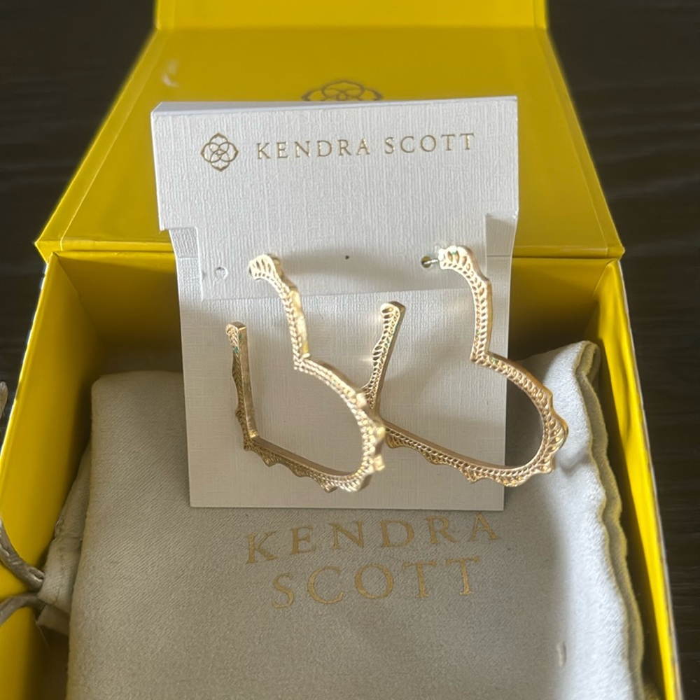 Sophie Heart Hoop Earrings